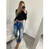 Kalhoty Rifle jeans baggy nízký sed dámské (36-40) ITALSKá MóDA IM522H152B/DR (Velikost 36, Barva _barva viz foto)