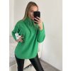 Svetr úpletový oversize s rolákem dlouhý rukáv dámský (S/M/L/XL/2XL ONE SIZE) ITALSKá MóDA IM522AL0381/DR (Velikost XL/2XL, Barva Černá)