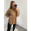 Svetr úpletový oversize s rolákem dlouhý rukáv dámský (S/M/L/XL/2XL ONE SIZE) ITALSKá MóDA IM522AL0381/DR (Velikost XL/2XL, Barva Černá)