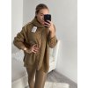 Svetr pletený oversize s rolákem dlouhý rukáv dámský (S/M/L/XL/2XL/3XL ONE SIZE) ITALSKÁ MÓDA IMWC223672/DR