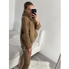 Svetr pletený oversize s rolákem dlouhý rukáv dámský (S/M/L/XL/2XL/3XL ONE SIZE) ITALSKÁ MÓDA IMWC223672/DR (Velikost 2LX/3XL, Barva Černá)