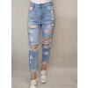 Kalhoty rifle jeans dlouhé trhané dámské (XS-XL) DAYSIE DSY21B900/DR