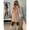 Šaty pletené svetr prodloužený s rolákem dámské (S/M ONE SIZE) ITALSKÁ MÓDA IMD211186 (Velikost S/M/L, Barva Černá)