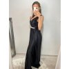 Šaty dlouhé společenské plesové na ramínka dámské (S/M ONE SIZE) ITALSKÁ MÓDA IMM22Ls25402/DR (Velikost S/M/L, Barva červená)