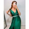 Šaty dlouhé společenské plesové na ramínka dámské (S/M ONE SIZE) ITALSKÁ MÓDA IMM22Ls25402/DR (Velikost S/M/L, Barva červená)