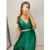 Šaty dlouhé společenské plesové na ramínka dámské (S/M ONE SIZE) ITALSKÁ MÓDA IMM22Ls25402/DR (Velikost S/M/L, Barva červená)