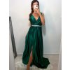 Šaty dlouhé společenské plesové na ramínka dámské (S/M ONE SIZE) ITALSKÁ MÓDA IMM22Ls25402/DR (Velikost S/M/L, Barva červená)