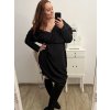Šaty dlouhý rukáv dámské nadrozměr (XL/2XL/3XL/4XL ONE SIZE) ITALSKÁ MÓDA IMWQ22SARA-3/DR