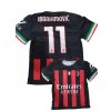 Chlapecký Fotbalový dres  AC Milan Ibrahimovic 11 - 285174 (Barva černá, Velikost XL)