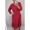 Šaty 3/4 rukáv dámské nadrozměr (XL/2XL ONE SIZE) ITALSKá MODA IMS21305/DR