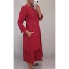 Šaty 3/4 rukáv dámské nadrozměr (XL/2XL ONE SIZE) ITALSKá MODA IMS21305/DR