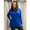 Šaty alá tričko 3/4 dlouhý rukáv (uni L/3XL) ITALSKÁ MODA IM421047/DR (Velikost 2XL/3XL, Barva žlutá hořčicová)