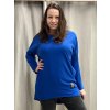 Šaty alá tričko 3/4 dlouhý rukáv (uni L/3XL) ITALSKÁ MODA IM421047/DR (Velikost 2XL/3XL, Barva žlutá hořčicová)