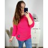Svetr pletený prodloužený dlouhý rukáv dámské nadrozměr (2XL/3XL ONE SIZE) ITALSKÁ MÓDA IM4212261 (Velikost XL/2XL, Barva Černá)