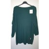 Svetr pletený prodloužený dlouhý rukáv dámské nadrozměr (2XL/3XL ONE SIZE) ITALSKÁ MÓDA IM4212261 (Velikost XL/2XL, Barva Černá)