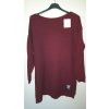 Svetr pletený prodloužený dlouhý rukáv dámské nadrozměr (2XL/3XL ONE SIZE) ITALSKÁ MÓDA IM4212261 (Velikost XL/2XL, Barva Černá)