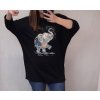 Tunika dlouhý rukáv dámská nadrozměr (4XL/5XL ONE SIZE) ITALSKÁ MÓDA IM4212978/DR
