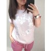 Tunika se zavazováním krátký rukáv dámská nadrozměr (2XL/3XL ONE SIZE) ITALSKÁ MODA IM422420