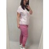 Tunika se zavazováním krátký rukáv dámská nadrozměr (2XL/3XL ONE SIZE) ITALSKÁ MODA IM422420