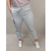 Kalhoty strečové dámské nadrozměr (XL/2XL/3XL ONE SIZE) ITALSKÁ MÓDA IMJ220015/DR