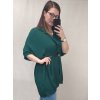 Tunika košilová prodloužená s páskem dlouhý rukáv dámské (XL/2XL/3XL ONE SIZE) ITALSKá MóDA IM322SILVIA/DR