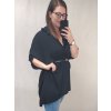 Tunika košilová prodloužená s páskem dlouhý rukáv dámské (XL/2XL/3XL ONE SIZE) ITALSKá MóDA IM322SILVIA/DR