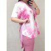 Tunika oversize krátký rukáv s přívěskem dámská nadrozměr (3XL/4XL ONE SIZE) ITALSKá MóDA IM422FABIA/DR (Velikost 3XL/4XL, Barva zelená)
