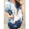 Tunika oversize krátký rukáv s přívěskem dámská nadrozměr (3XL/4XL ONE SIZE) ITALSKá MóDA IM422FABIA/DR (Velikost 3XL/4XL, Barva zelená)