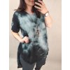 Tunika oversize krátký rukáv s přívěskem dámská nadrozměr (3XL/4XL ONE SIZE) ITALSKá MóDA IM422FABIA/DR (Velikost 3XL/4XL, Barva zelená)