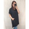 Šaty s kapucí dlouhý rukáv dámská nadrozměr (2XL/3XL ONE SIZE) ITALSKá MóDA IM422492LH/DR
