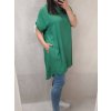Šaty s kapucí dlouhý rukáv dámská nadrozměr (2XL/3XL ONE SIZE) ITALSKá MóDA IM422492LH/DR