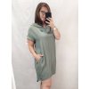 Šaty s kapucí dlouhý rukáv dámská nadrozměr (2XL/3XL ONE SIZE) ITALSKá MóDA IM422492LH/DR