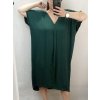 Šaty dlouhé maxi oversize krátký rukáv dámské viskoza nadrozměr (3XL/4XL/5XL ONE SIZE) ITALSKÁ MÓDA IMC22380/DR (Velikost 3XL/4XL, Barva Černá)