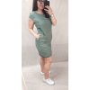 Šaty volnočasové bavlněné krátký rukáv dámské (L/XL ONE SIZE) ITALSKá MODA IM722040/DR (Velikost S/M/L, Barva Černá)