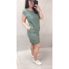 Šaty volnočasové bavlněné krátký rukáv dámské (L/XL ONE SIZE) ITALSKá MODA IM722040/DR (Velikost S/M/L, Barva Černá)