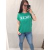 Tunika oversize zavazovací bavlněná krátký rukáv dámská nadrozměr vogue (L/XL/2XL ONE SIZE) ITALSKÁ MÓDA IM722071/DR