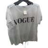 Tunika oversize zavazovací bavlněná krátký rukáv dámská nadrozměr vogue (L/XL/2XL ONE SIZE) ITALSKÁ MÓDA IM722071/DR