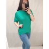 Tunika oversize krátký rukáv dámská nadrozměr (L/XL/2XL ONE SIZE) ITALSKÁ MÓDA IM722075/DR