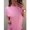 Tunika krátký rukáv dámská (XL/2XL/3XL ONE SIZE) ITALSKÁ MÓDA IM422434/DR