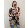 Tunika krátký rukáv dámská nadrozměr (XL/2XL/3XL ONE SIZE) ITALSKÁ MÓDA IM422397/DR