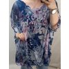 Tunika krátký rukáv dámská nadrozměr (XL/2XL/3XL ONE SIZE) ITALSKÁ MÓDA IM422397/DR