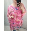 Tunika krátký rukáv dámská nadrozměr (XL/2XL/3XL ONE SIZE) ITALSKÁ MÓDA IM422397/DR