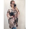 Tunika krátký rukáv dámská nadrozměr (XL/2XL/3XL ONE SIZE) ITALSKÁ MÓDA IM422397/DR