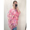 Tunika krátký rukáv dámská nadrozměr (XL/2XL/3XL ONE SIZE) ITALSKÁ MÓDA IM422397/DR