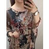 Tunika krátký rukáv dámská nadrozměr (XL/2XL/3XL ONE SIZE) ITALSKÁ MÓDA IM422397/DR