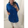 Košile krátký rukáv dámské (4XL/5XL) ITALSKÁ MÓDA IMM2253320