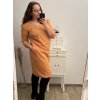 Šaty elegantní krátký rukáv letní dámské (44-46-48-50-52) Polská MÓDA PMLP22DARA2/DU