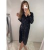 Šaty elegantní třpytivé flitrové dlouhý rukáv dámské (S/M ONE SIZE) ITALSKÁ MÓDA IMWGS223661/UL (Velikost S/M/L, Barva béžová)
