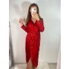 Šaty elegantní třpytivé flitrové dlouhý rukáv dámské (S/M ONE SIZE) ITALSKÁ MÓDA IMWGS223661/UL (Velikost S/M/L, Barva béžová)
