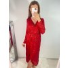 Šaty elegantní třpytivé flitrové dlouhý rukáv dámské (S/M ONE SIZE) ITALSKÁ MÓDA IMWGS223661/UL (Velikost S/M/L, Barva béžová)